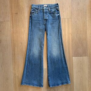 MOTHER Wide Leg Jeans in Blue